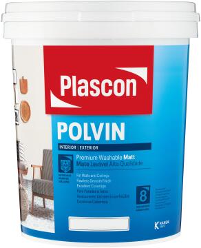 Wall paint interior & exterior super acrylic PLASCON Polvin hanging greige 20l