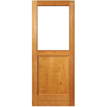 Exterior Door Engineered Hardwood Ply Bottom Full Pane Top-w813xh2032mm