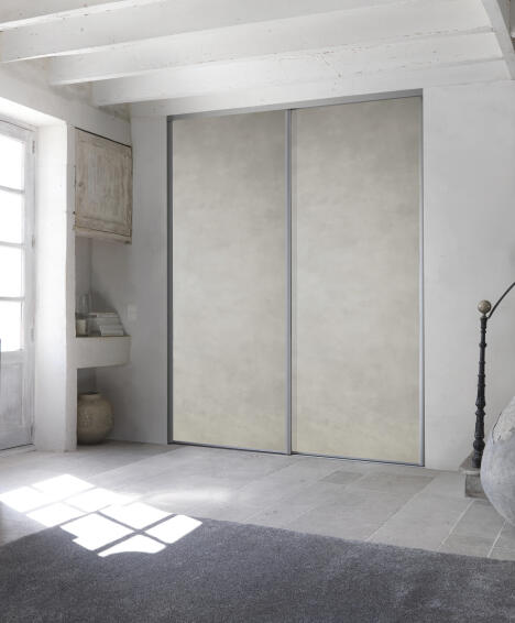 Wardrobe sliding door mineral canvas h250xw92cm