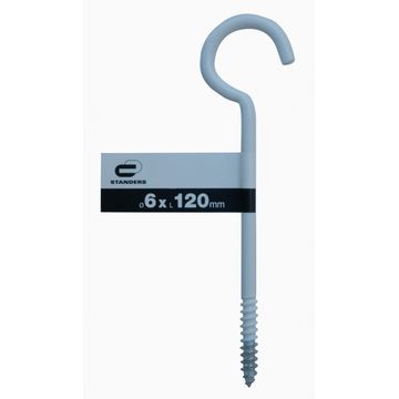 Cup hook white powder coated 6.0x120mm standers