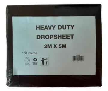 Drop Sheet Hearvy Duty Plastic K&K 2mx5m 100 Micron