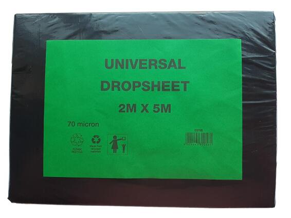 K&K Drop Sheet Plastic 70 Micron 2m x 5m