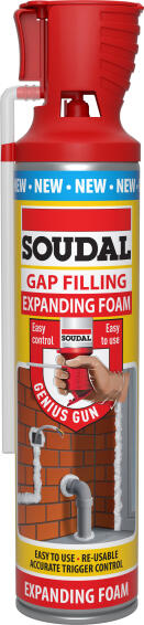 Soudal - Expanding Foam Gap Filler Combi-Box Gun 6 x Foam & Cleaner