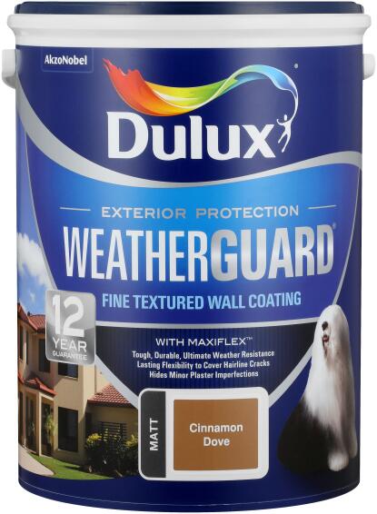 Paint Exterior Fine Textured Dulux Weatherguard Cinnamon Dove 5l Leroy Merlin South Africa