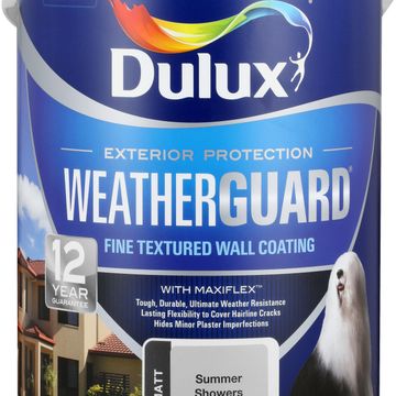 Paint exterior fine textured DULUX WEATHERGUARD Summer Showers 5L,