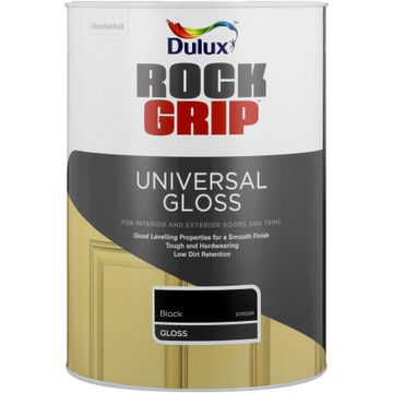 Dulux Rockgrip Universal Gloss Paint Black 5L