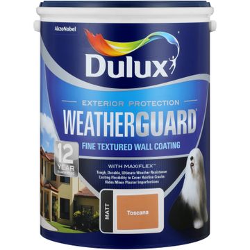 Paint exterior fine textured DULUX WEATHERGUARD Toscana 5L,