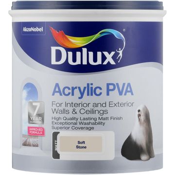 Interior & exterior paint DULUX Acrylic PVA Soft Stone matt 1L,