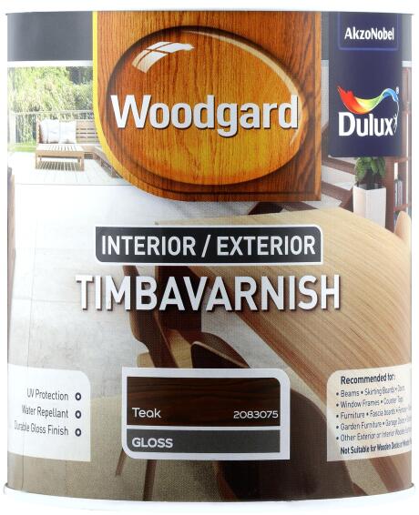 Dulux Woodgard Interior/Exterior Timba Varnish Teak 1L