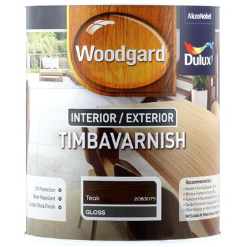 Dulux Woodgard Interior/Exterior Timba Varnish Teak 1L