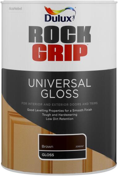 Dulux Rockgrip Universal Gloss Paint Brown 5L