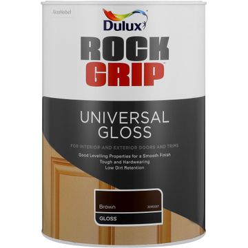 Dulux Rockgrip Universal Gloss Paint Brown 5L