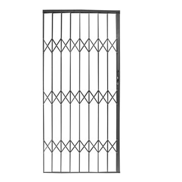 Aluminium trellis gate 2400x2100mm charcoal armourdoor