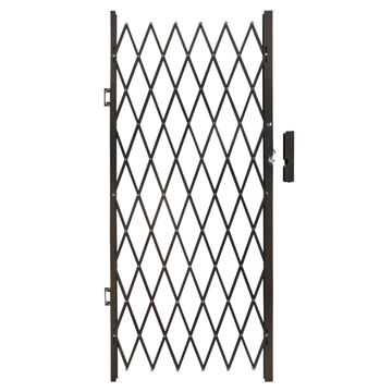 Aluminium flex gate 1000x2000mm bronze armourdoor