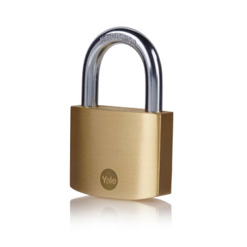 Padlock brass 50mm yale