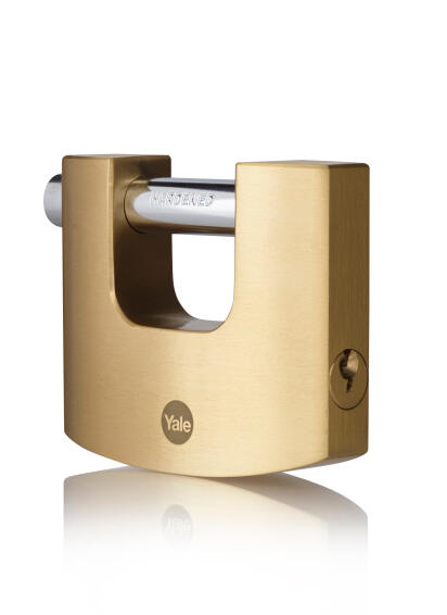 Shutter padlock solid brass body 80mm yale