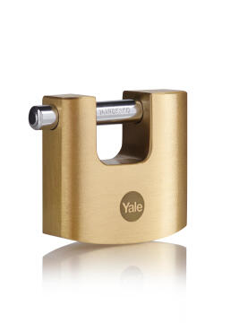 Shutter padlock solid brass body 70mm yale