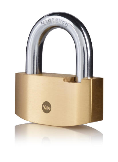 Hammer padlock solid brass body 80mm yale