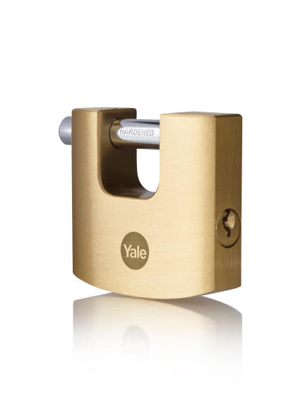 Shutter padlock solid brass body 50mm yale