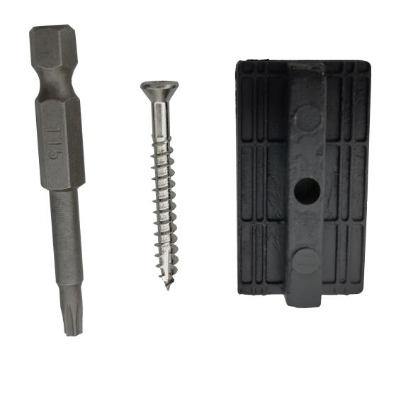 NATERIAL 100 PLASTIC CLIPS 100 SCREWS