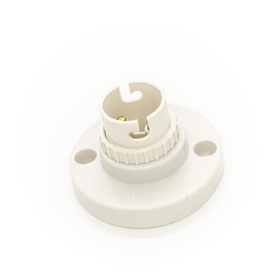 LAMPHOLDER NYLON BATTEN WHITE BC