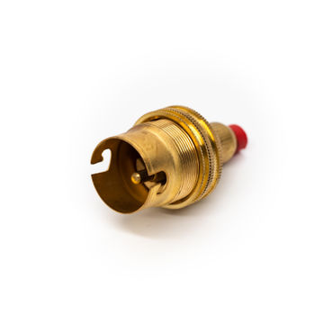 LAMPHOLDER BRASS CORDGRIP BC P/P