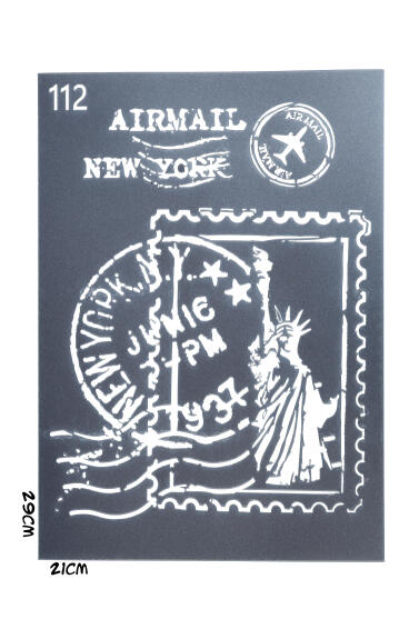 Stencils Granny B's New York Stamp