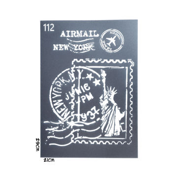 Stencils Granny B's New York Stamp