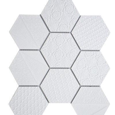 MOSAIC WHITE DUST 335X280X6MM