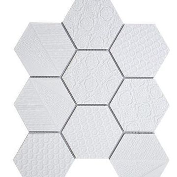 MOSAIC WHITE DUST 335X280X6MM