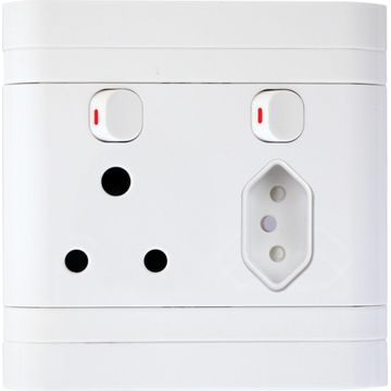 Socket LESCO 1x3 & 1x2 pin 4x4 white