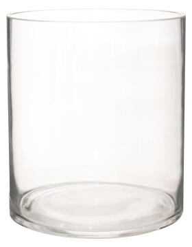 Glass Cylinder Vase 20x18cm