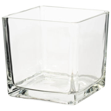 CUBE GLASS CLEAR 10X10X10CM
