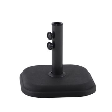 Umbrella Base Concrete & Steel Charcoal Grey W35cm x L5cm x H31cm 12kg