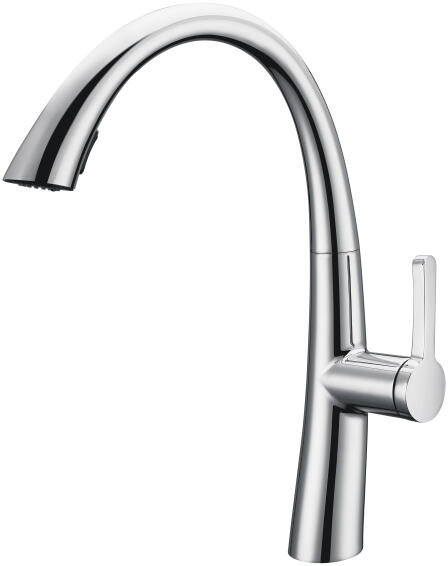 Bijiou Kitchen Sink Mixer Tap Epte Pull Out Chrome H40Cm Spout Reach 29Cm