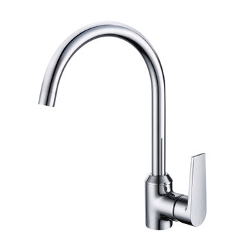 Triumph Kitchen Sink Mixer Tap Sapphire Single Lever Chrome H33.2Cm Spout Reach 23.4Cm