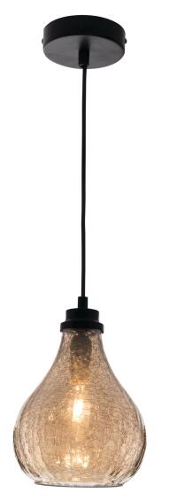 pendant light metal glass amber