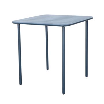 Café Steel Patio Table Neptune Blue L70cmxW70cm (Excluding Chairs)