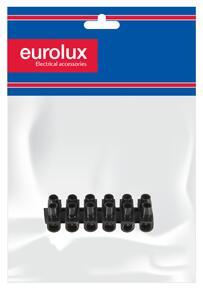 Connector strip 12 way 15Amp black