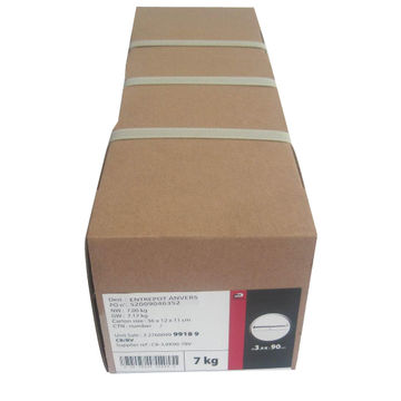 Flat head nails polished steel 3.9x90mm KG standers