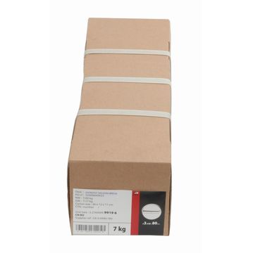 Flat head nails polished steel 3.4x80mm KG standers