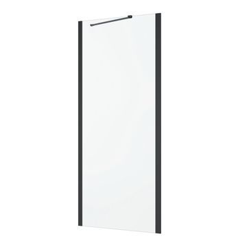 Shower Fixed Panel Remix Black with Clear Glass 80x195cm