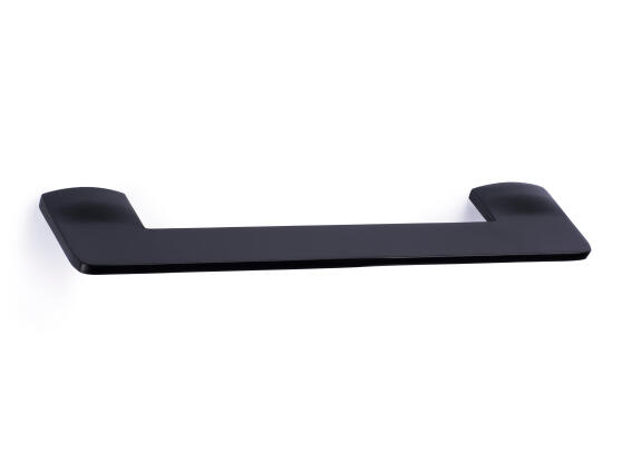 Cabinet handle zamak slim matt black finish 160mm rei