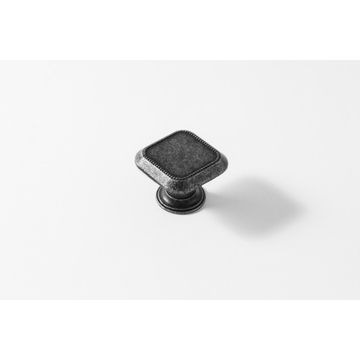 Cabinet knobs zamak old silver finish 30x30mm 4pc rei