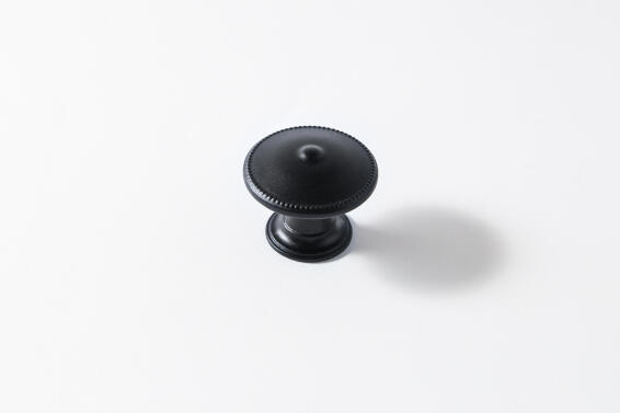 Cabinet knobs zamak matt black finish 30mm 4pc rei