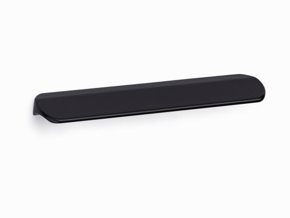 Cabinet handle aluminium black finish 96mm rei