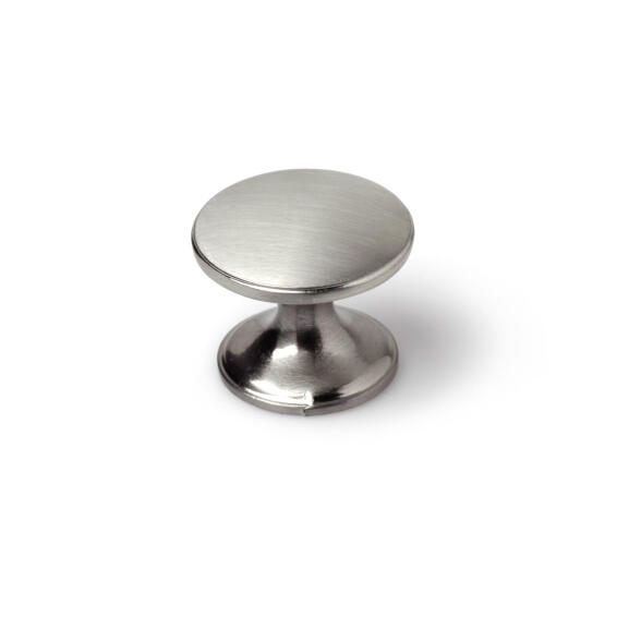 Cabinet knob zamak brushed matt nickel finish 33mm rei