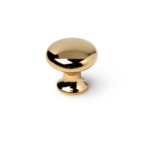 Cabinet knobs zamak gold polish finish 25mm 4pc rei