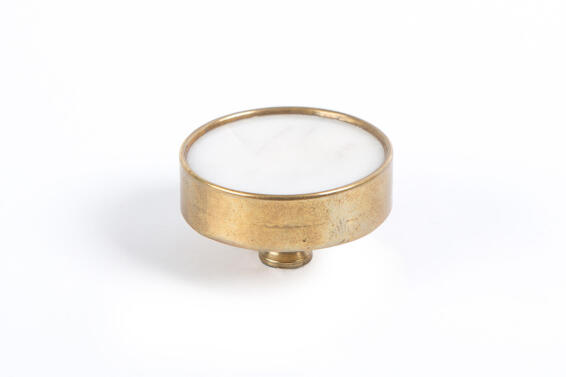 Cabinet knob resin, brass, gold finish 40mm rei