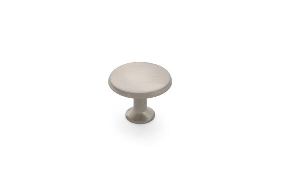 Cabinet knob zamak matt brushed nickel finish 23x30mm rei